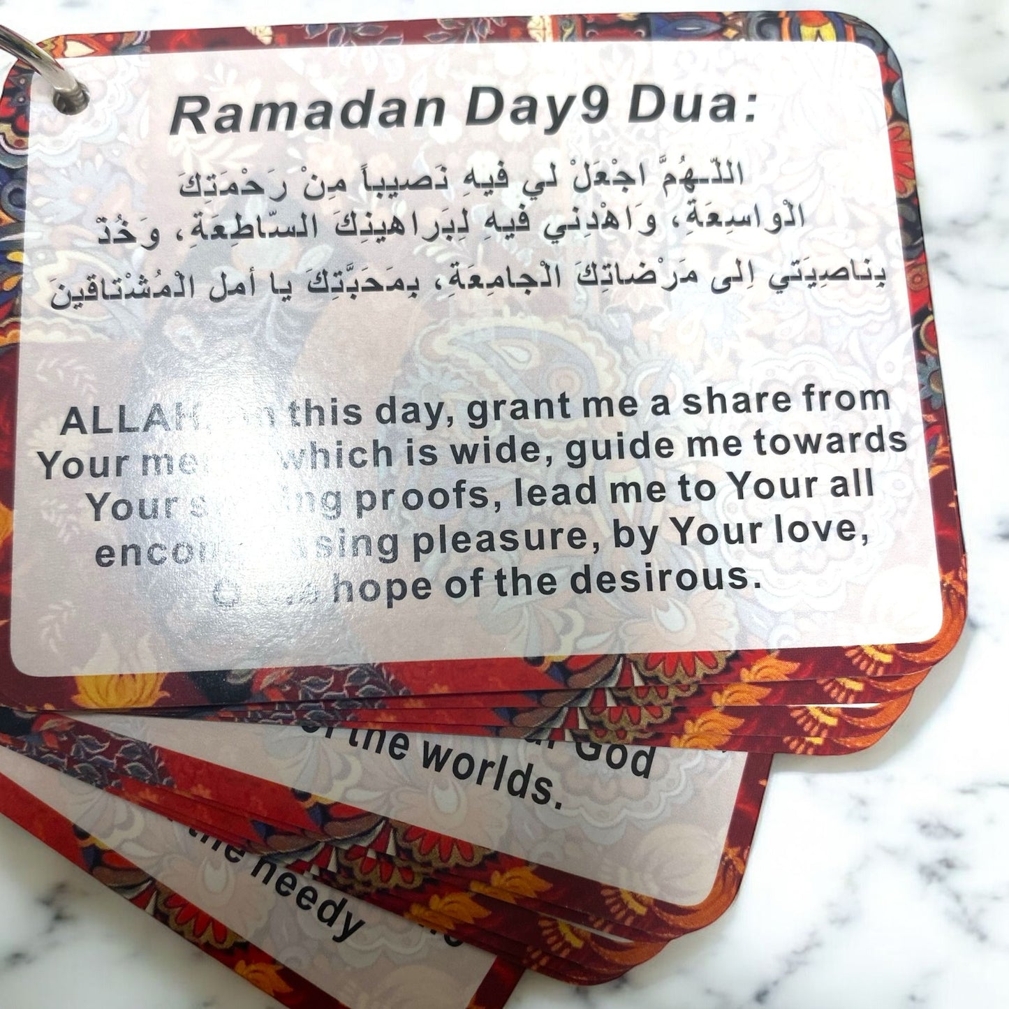 Ramadan 30 days Duaa Cards