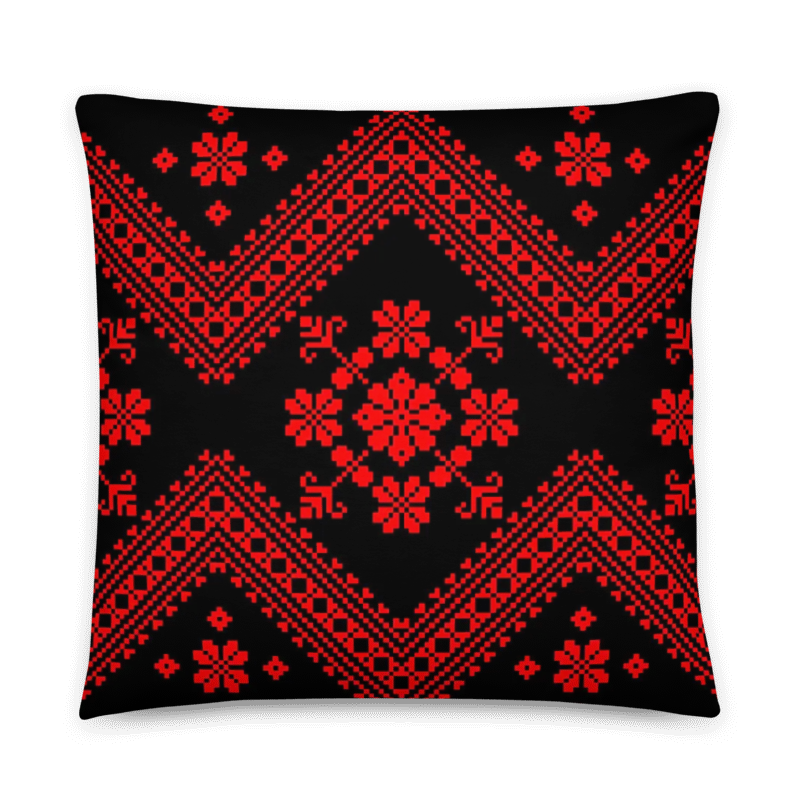 Palestinian Tatreez Accent Pillow