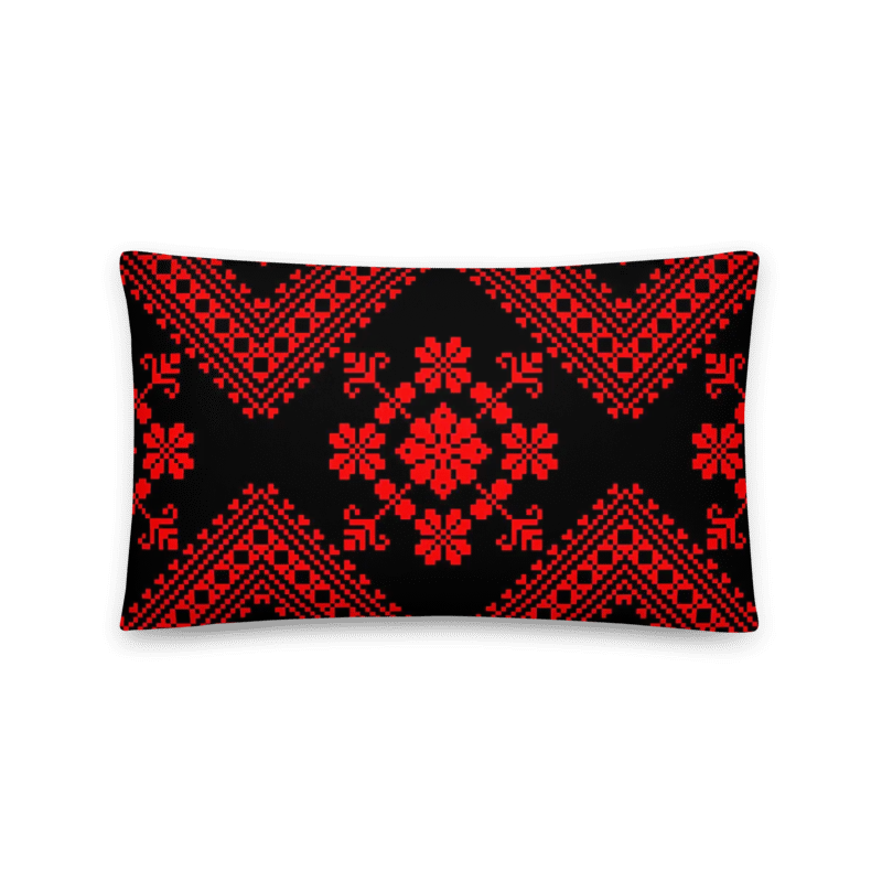 Palestinian Tatreez Accent Pillow