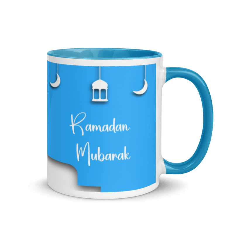Ramadan Mubarak Blue Mug