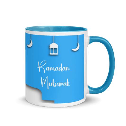 Ramadan Mubarak Blue Mug