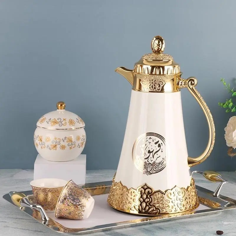 Luxury white Arabic Coffee Dallah (white)