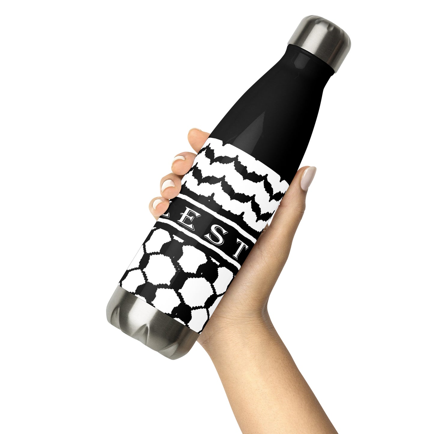 Freedom Flask: The 17-oz Stainless Steel Kufiya Bottle