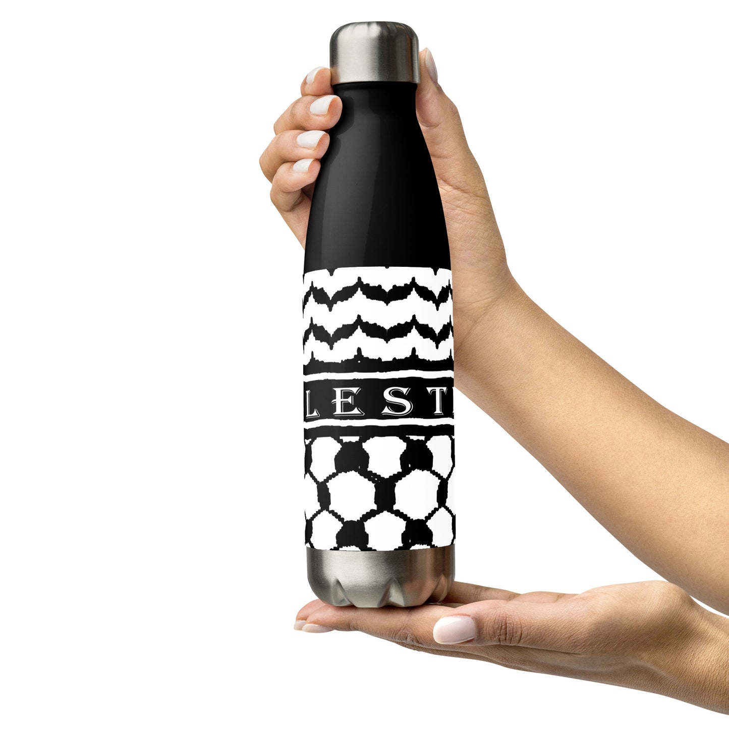 Freedom Flask: The 17-oz Stainless Steel Kufiya Bottle