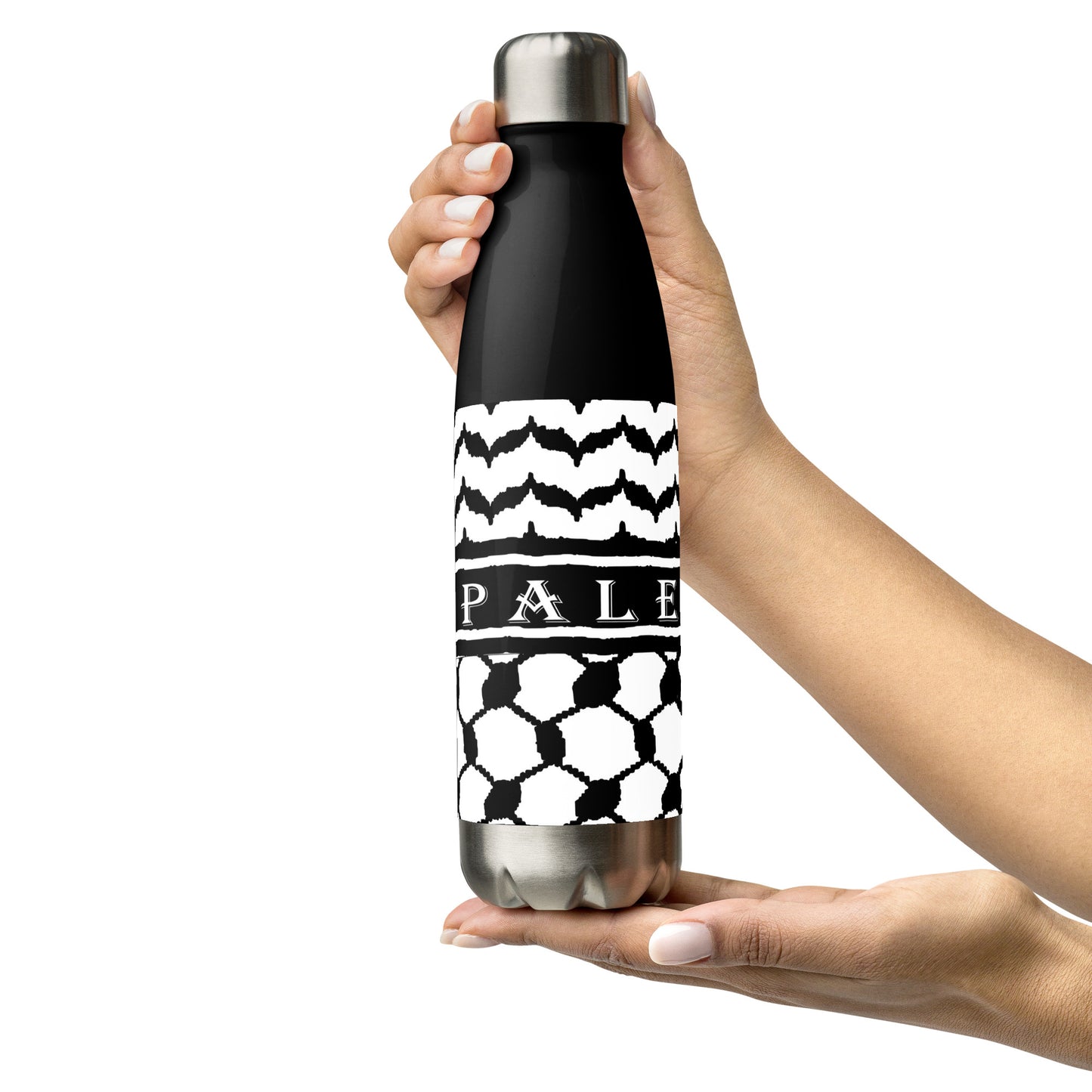 Freedom Flask: The 17-oz Stainless Steel Kufiya Bottle