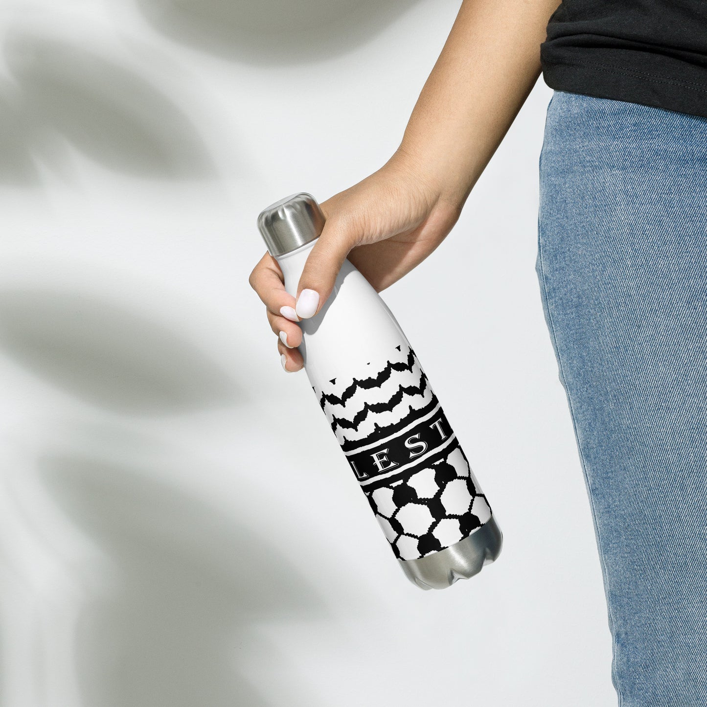 Freedom Flask: The 17-oz Stainless Steel Kufiya Bottle