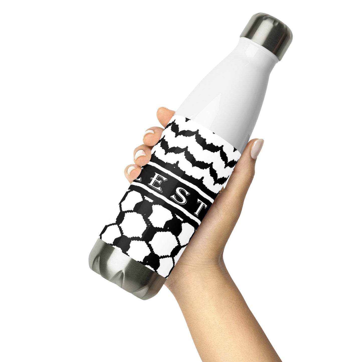 Freedom Flask: The 17-oz Stainless Steel Kufiya Bottle
