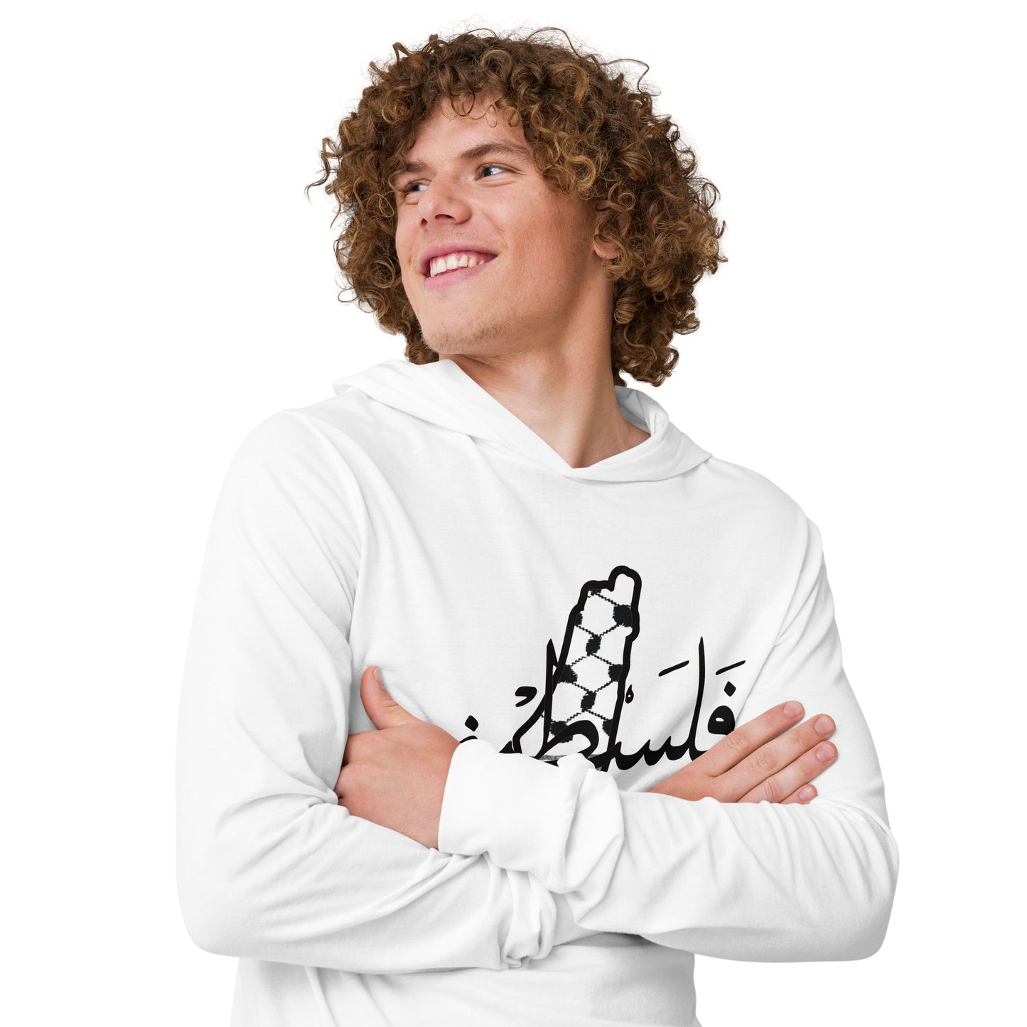 Falastini Light weight Hooded long sleeve Tee