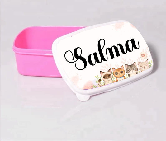 Personalized lunchbox / food container - Pink