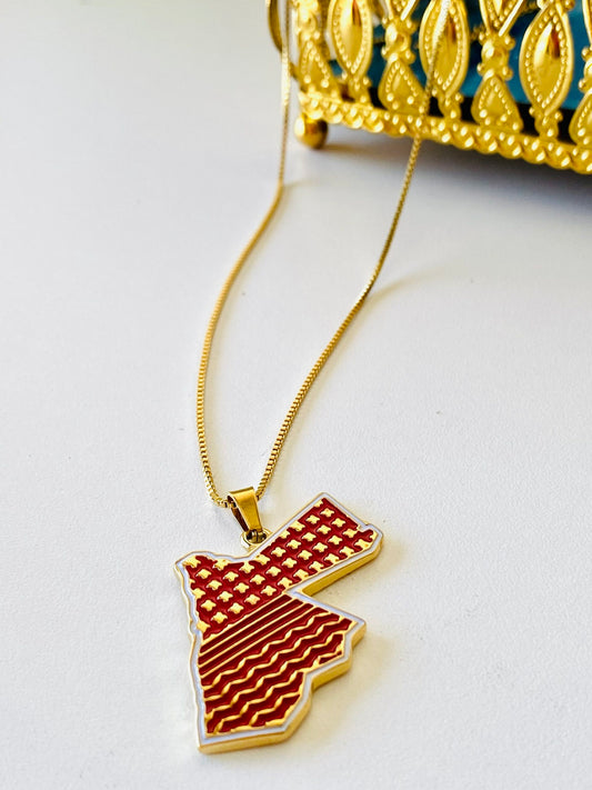 Gold Tone Jordanian Necklace