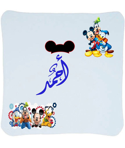 Personalized Micky Mouse Baby Blanket