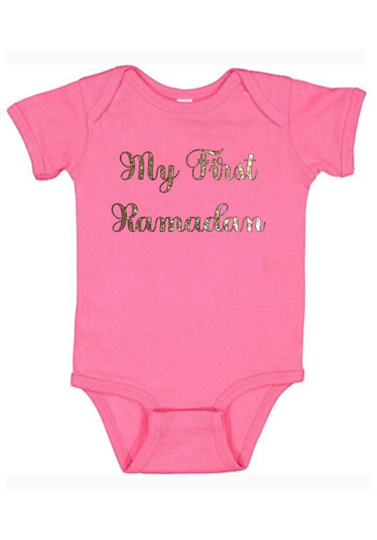 My First Ramadan Baby onesie. - Pink, 0-3